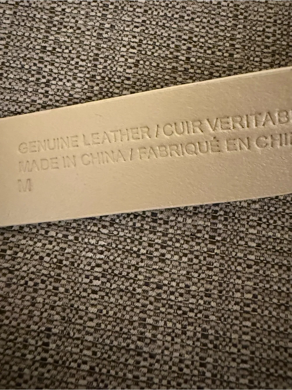 New Anthropologie Shimmery Taupe Suede Women's Belt with Brass Oval Buckle M